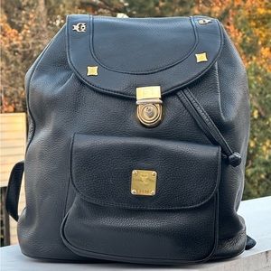 MCM leather backpack